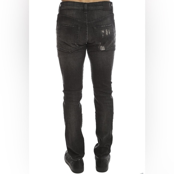 NWT R13 Skate Distressed Jeans Shredded Black 24 - Picture 3 of 13
